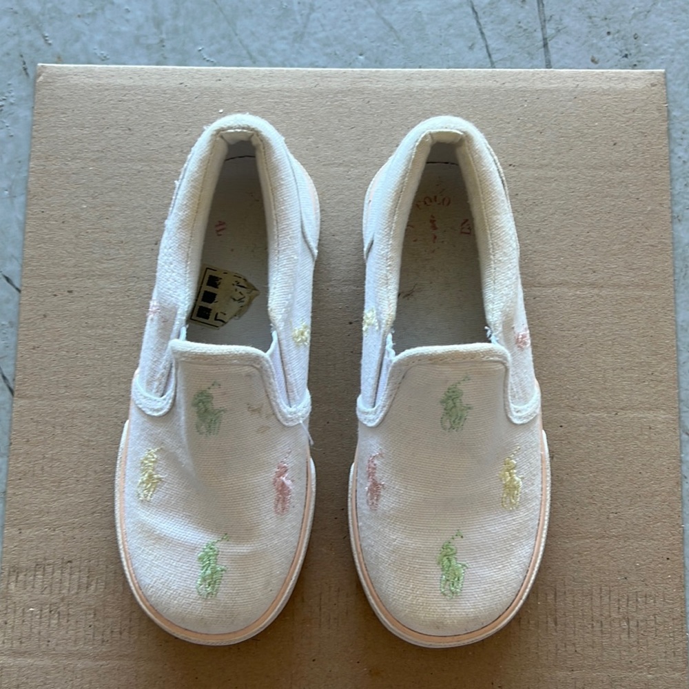 Ralph Lauren White girl shoes